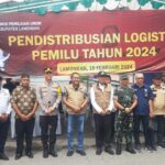 33 Truk Pengangkut Perlengkapan PPK di Lamongan Resmi Diberangkatkan