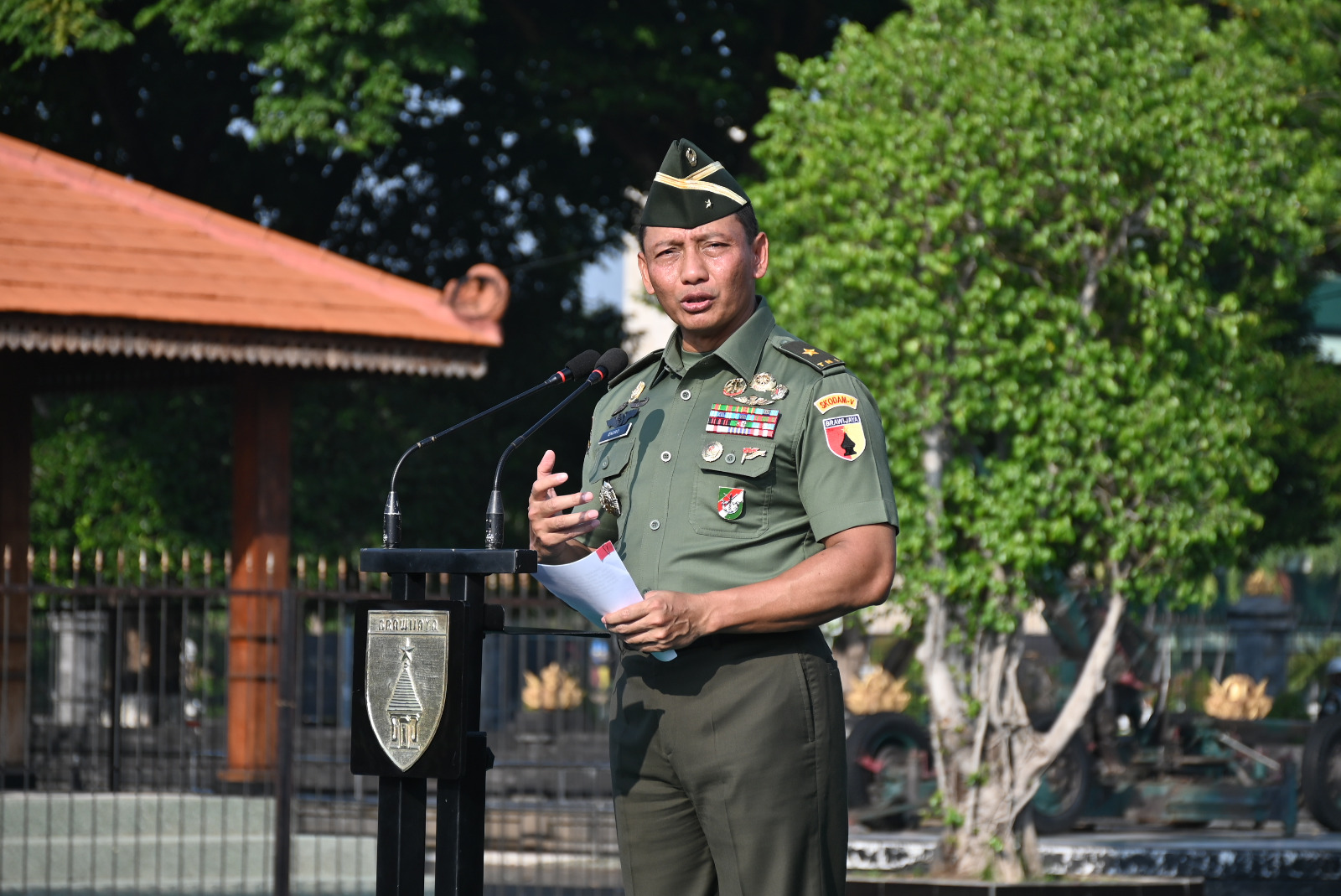 Upacara 17-an, Brigjen TNI Satoto Bacakan Amanat KASAD