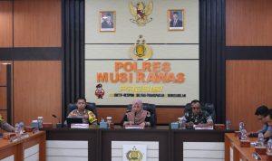 Mantapkan Persiapan Debat Publik Ke-2 Calon Bupati – Wabup, Polres Musi Rawas Bersama Stakeholders Terkait Gelar Rapat Koordinasi