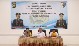 Tingkatkan Pelaksanaan dan Pengendalian, Tim Audit Kinerja Itwasda Polda Sumsel Melakukan Audit Di Polres Musi Rawas